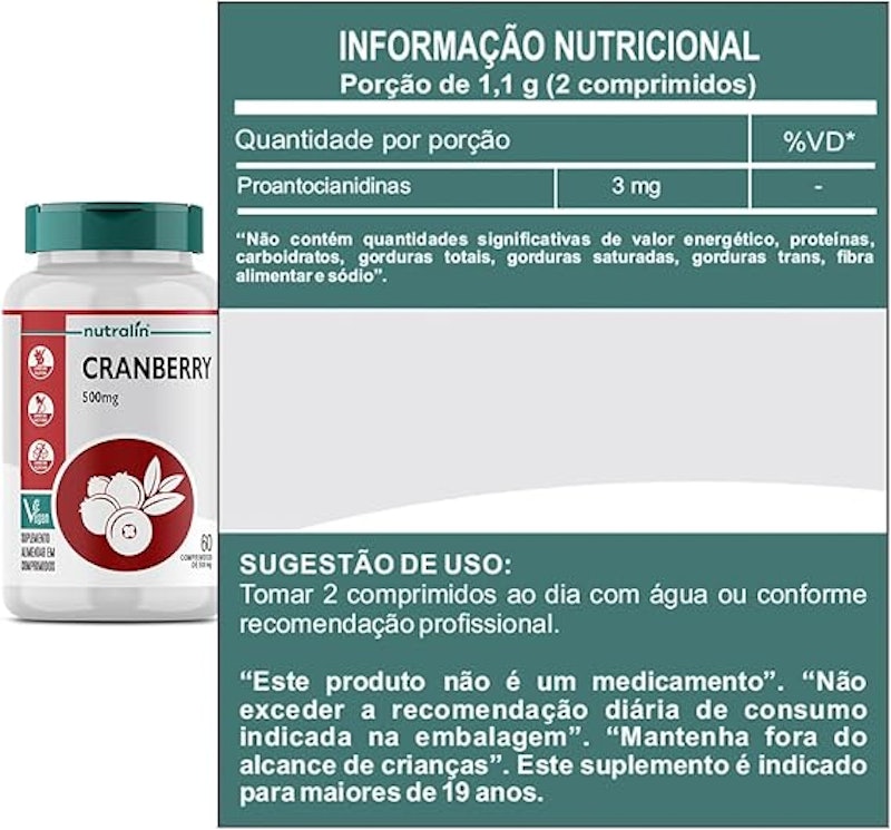 Cranberry 500 mg Nutralin 2