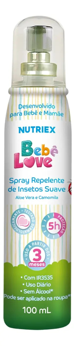 Spray Repelente de Insetos Suave Bebê Love 1