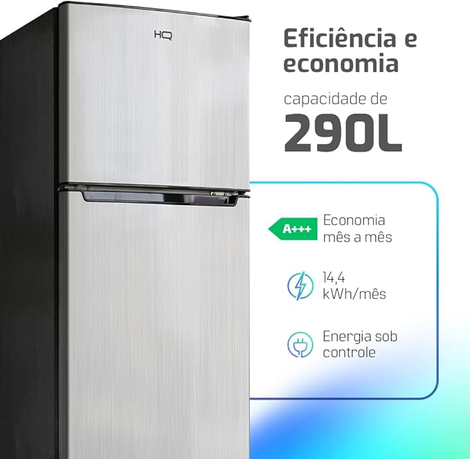Geladeira HQ Defrost 290 L Cinza 5