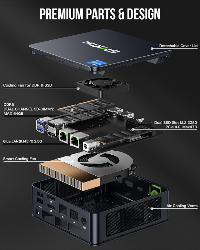 Mini PC Intel Core i7 13620H NucBox K7 Plus 3