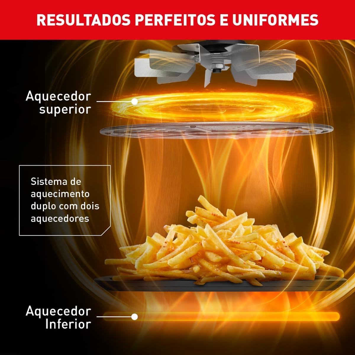 Fritadeira Air Fryer Arno Easy Fry Extra Superfície Cinza AFP4 4