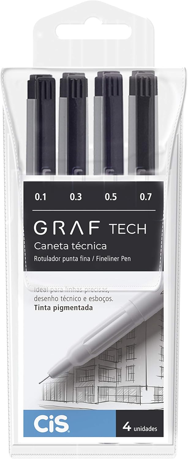 Canetas Técnicas GRAF Tech (4 Unidades) 1