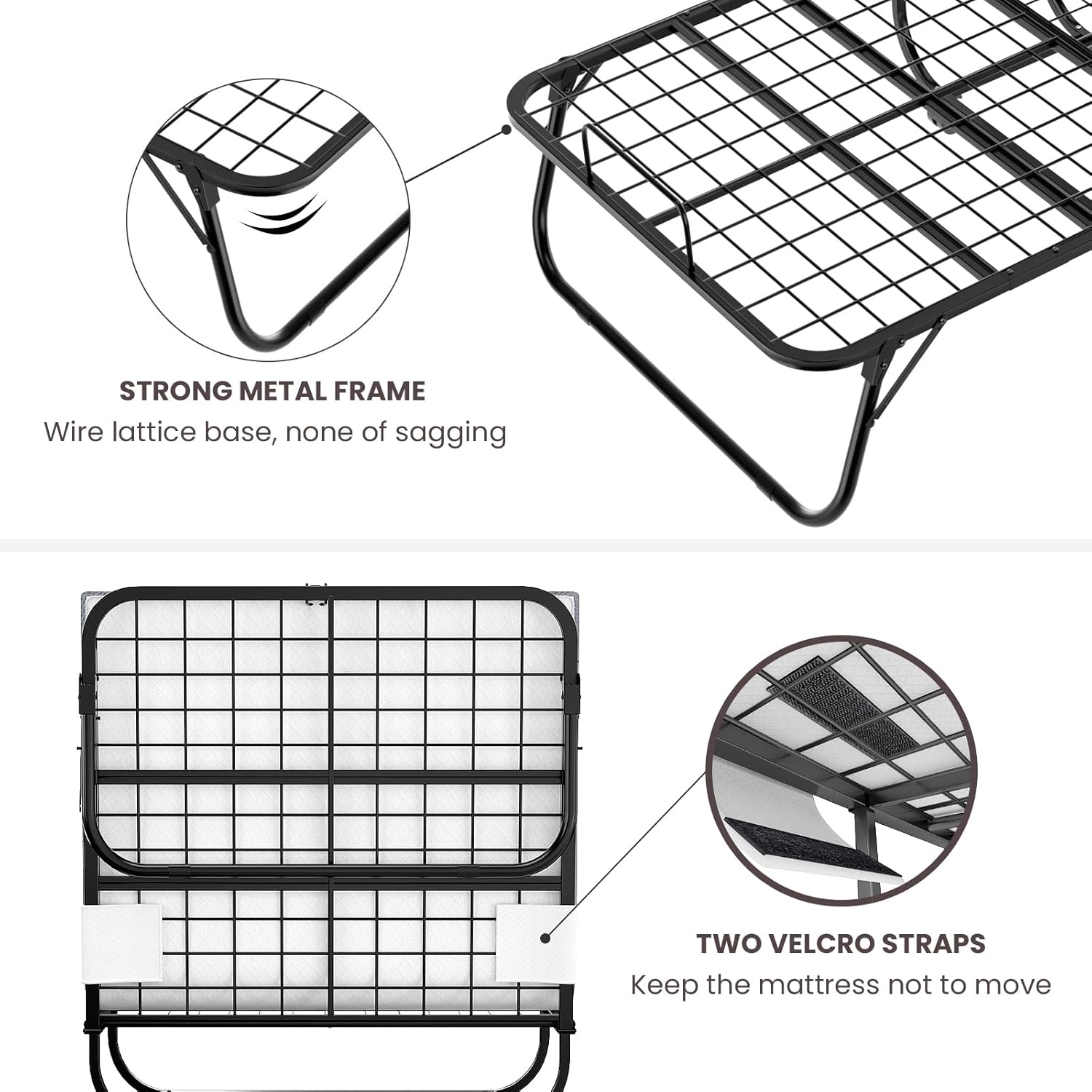 Cama Dobrável com Colchão Karcog 4