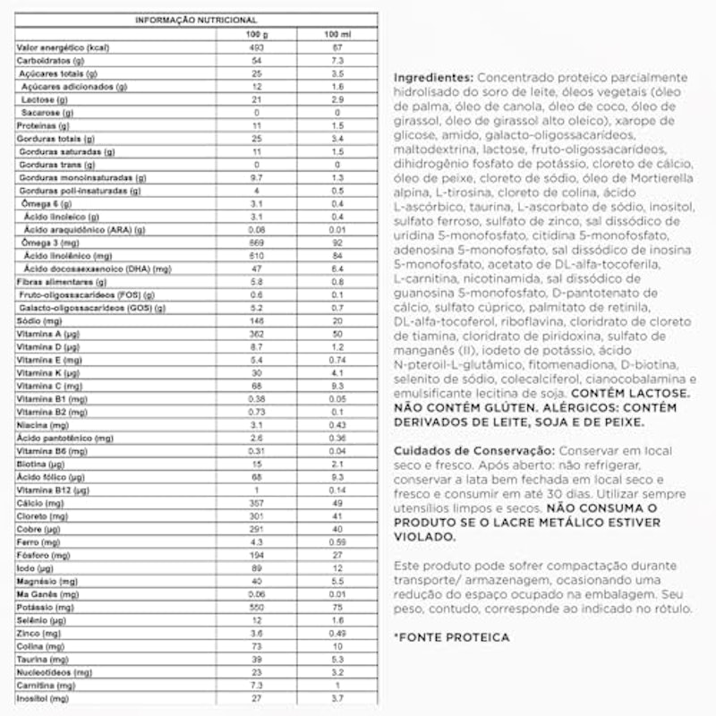 Fórmula Infantil: Aptamil Sensitive Active 800 g - 0-3 anos 2