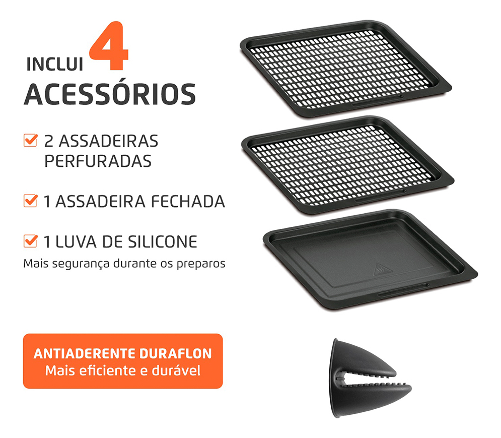 Fritadeira Air Fryer Forno Oven 12 L 3
