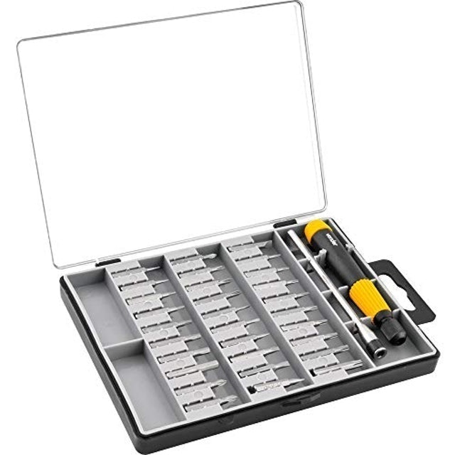 Jogo de Bits/Ponteiras de Precisão com 32 Peças, Encaixe Sextavado 4 mm 2