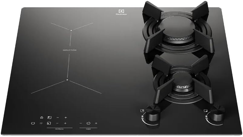 Cooktop 4 Bocas de Indução e a Gás Híbrido 1