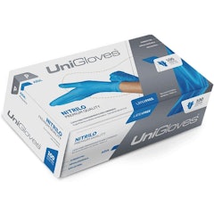 Luva Procedimento Unigloves Nitrílica Azul