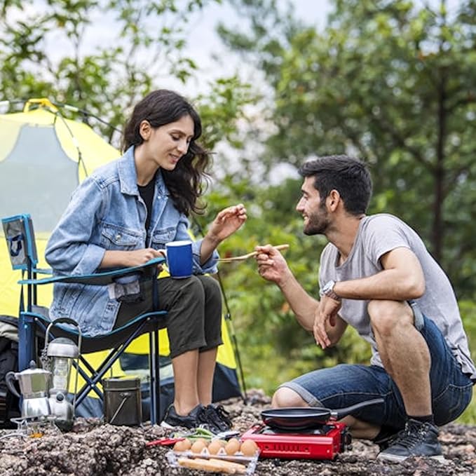 Cadeira Dobrável para Acampamento com Bolsa e Porta Copo 3