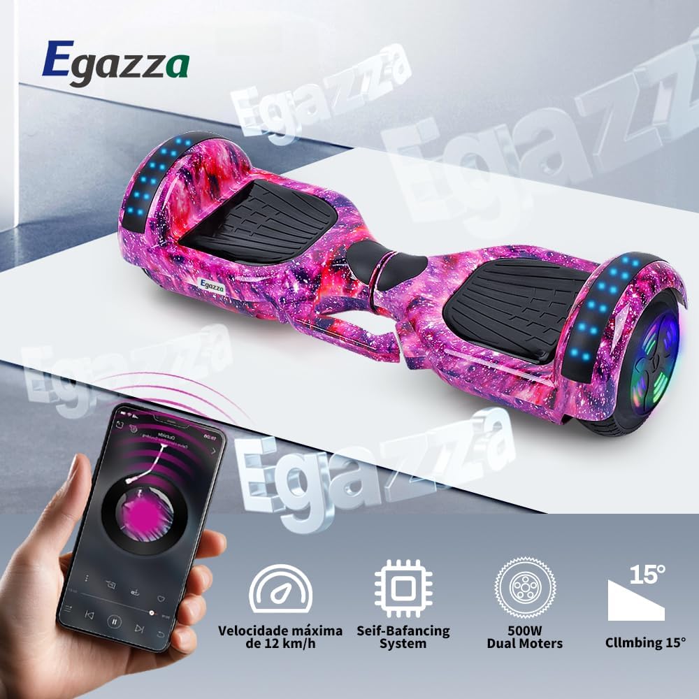 Hoverboard Elétrico com Bluetooth Egazza 3