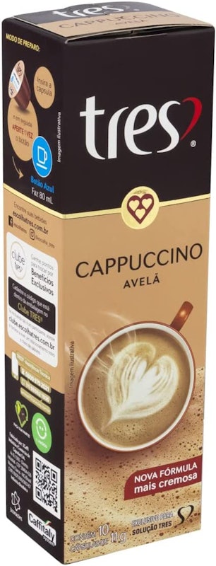 Cápsula de Cappuccino Avelã TRES 3 Corações 2