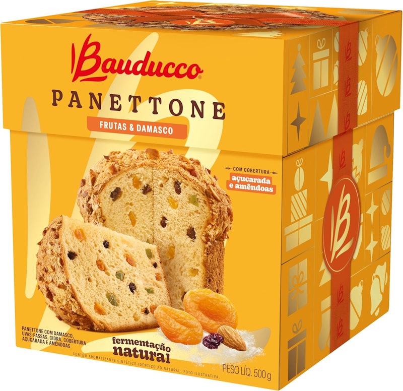 Panettone Frutas e Damasco Bauducco 500 g 1