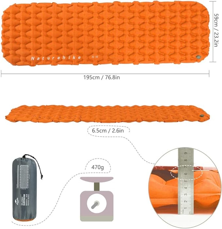 Isolante Inflável Sleeping Pad FC-10 2