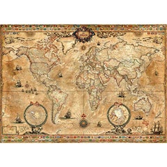 Quebra-Cabeças de Madeira 5000 Peças Mapa Mundo Antigo