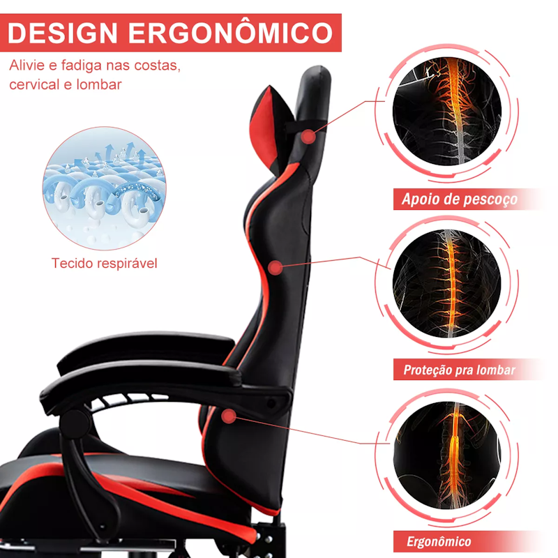 Cadeira Gamer Ergonômica X12 3