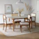 CABECASA Conjunto de Mesa Extensível Oval Tiê e 4 Cadeiras 1
