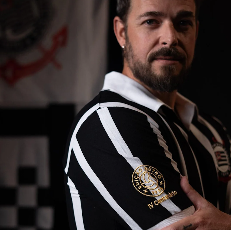 Camisa Corinthians IV Centenário 1954 Retrô Masculina 3