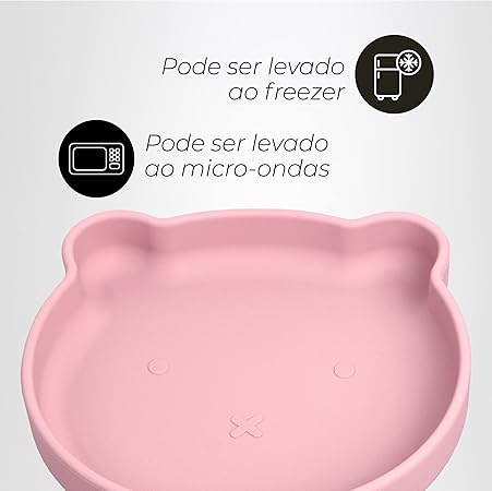 Prato de Silicone com Ventosa Urso  4