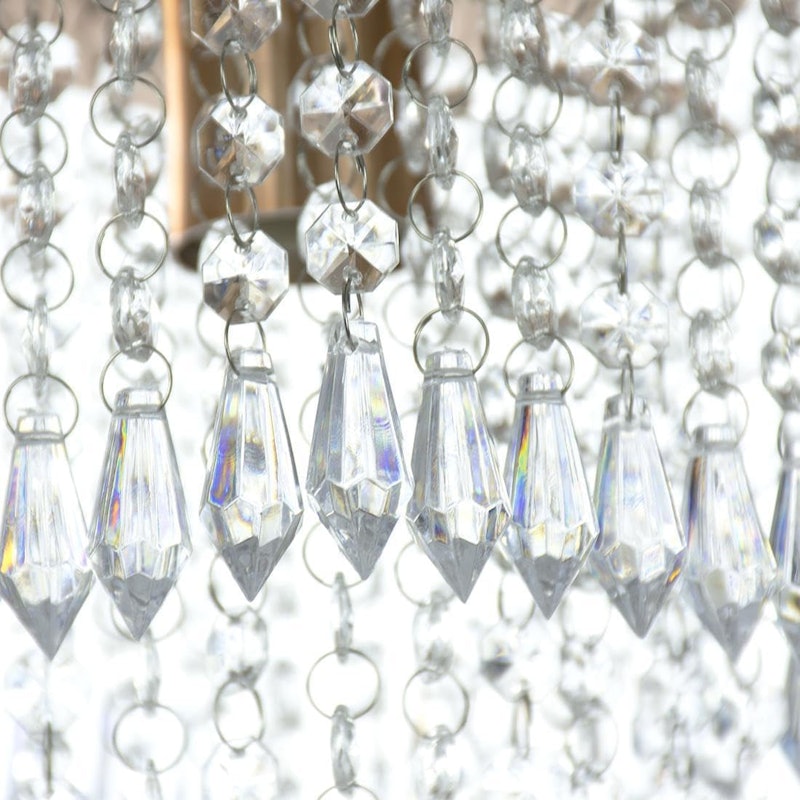Lustre Pendente de Cristal Acrílico Manucrillic Cobre 3