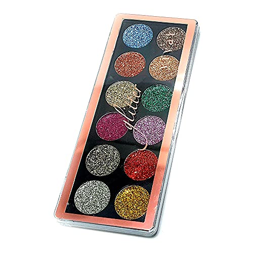 Paleta de Glitter 12 cores 3