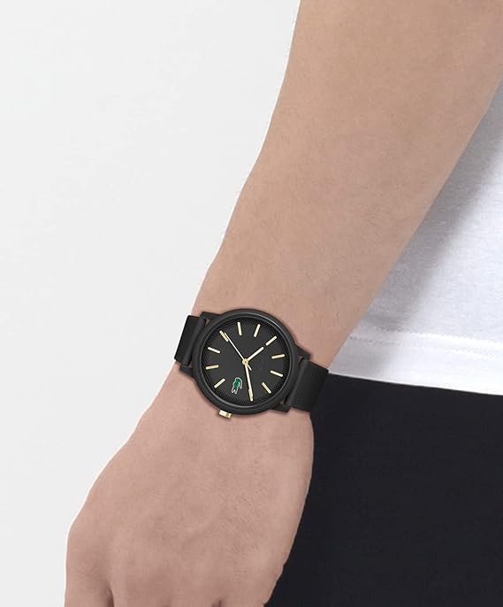 Relógio Masculino Lacoste 12.12 com Pulseira Preta de Silicone 4