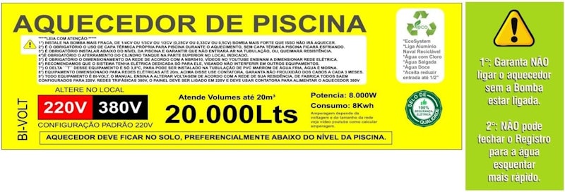 Aquecedor Automático de Piscina HIDROHOT 5