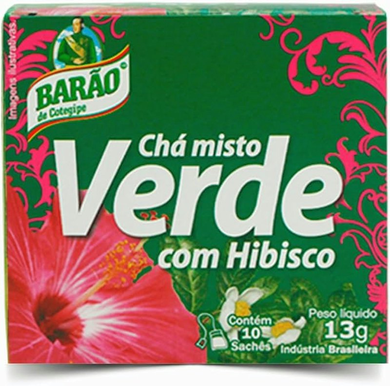 Chá Verde com Hibisco Barão 15 g 1
