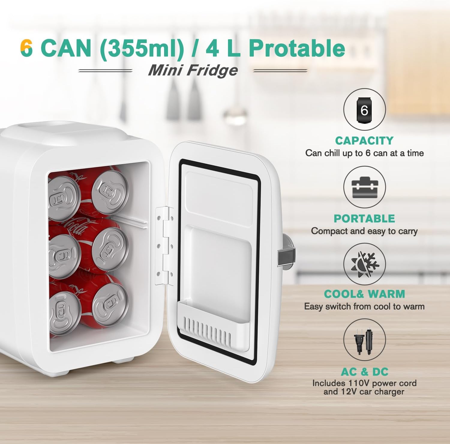 Mini Geladeira 4 L 2
