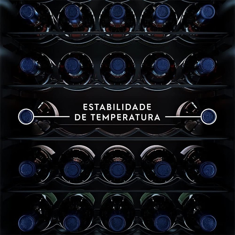 Adega de Vinho Climatizada 34 Garrafas uma Porta com Painel Digital 5