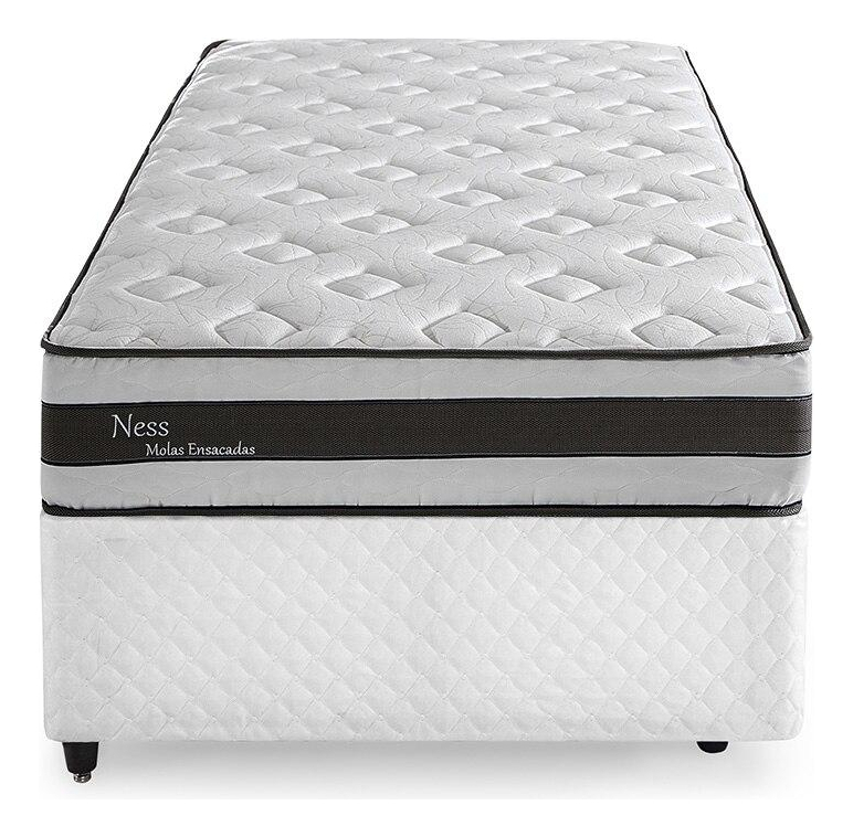Bicama Box Solteiro com Cama Auxiliar Herval Ness Molas Ensacadas 4