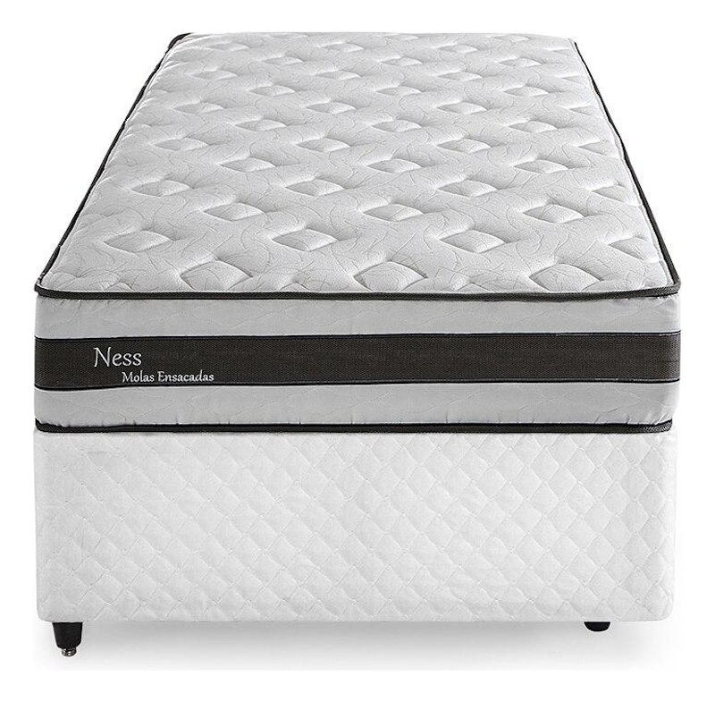Bicama Box Solteiro com Cama Auxiliar Herval Ness Molas Ensacadas 4