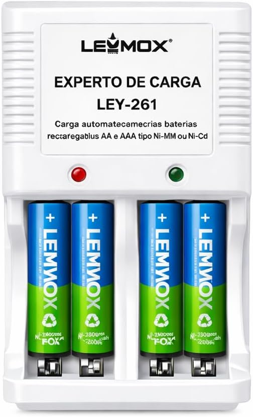 Carregador de Pilhas Leymox 1