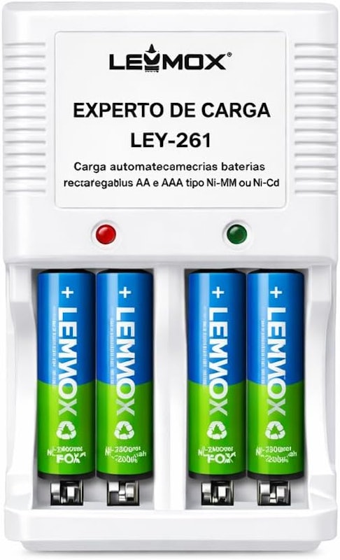 Carregador de Pilhas Leymox 1