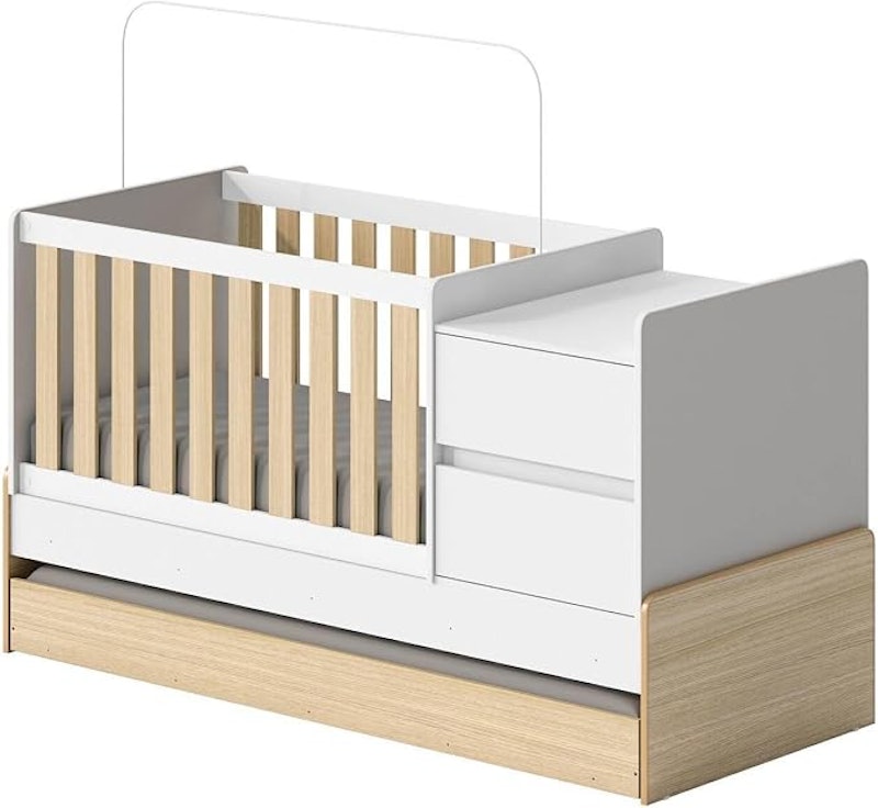 Berço Cama Multifuncional Auri com 2 Gavetas e Cama Auxiliar 1