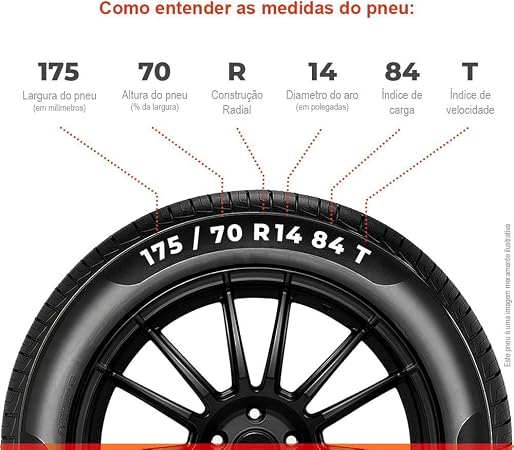Pneu Pirelli P400 EVO 175/70 R14 Aro 14 84T 4