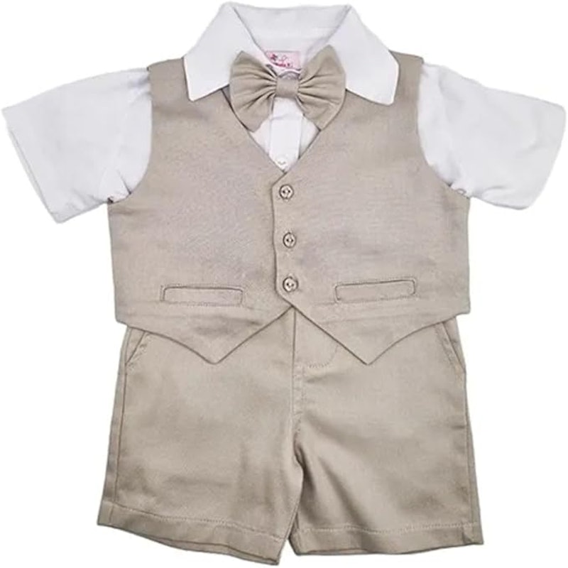 Conjunto Infantil Social Masculino Pajem Batizado 1