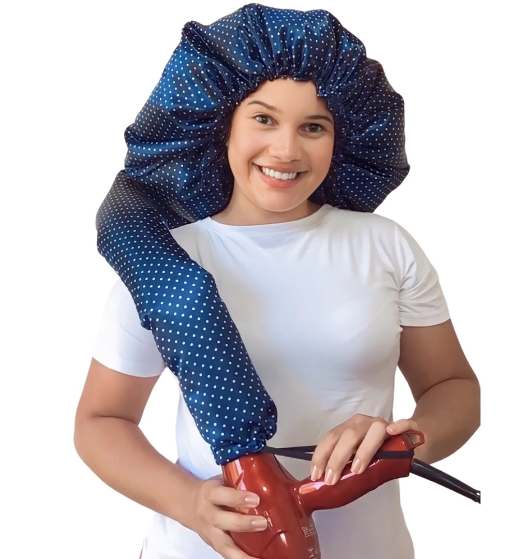 Kit Touca Difusora, Touca de Cetim, Fronhas e Xuxinha 2