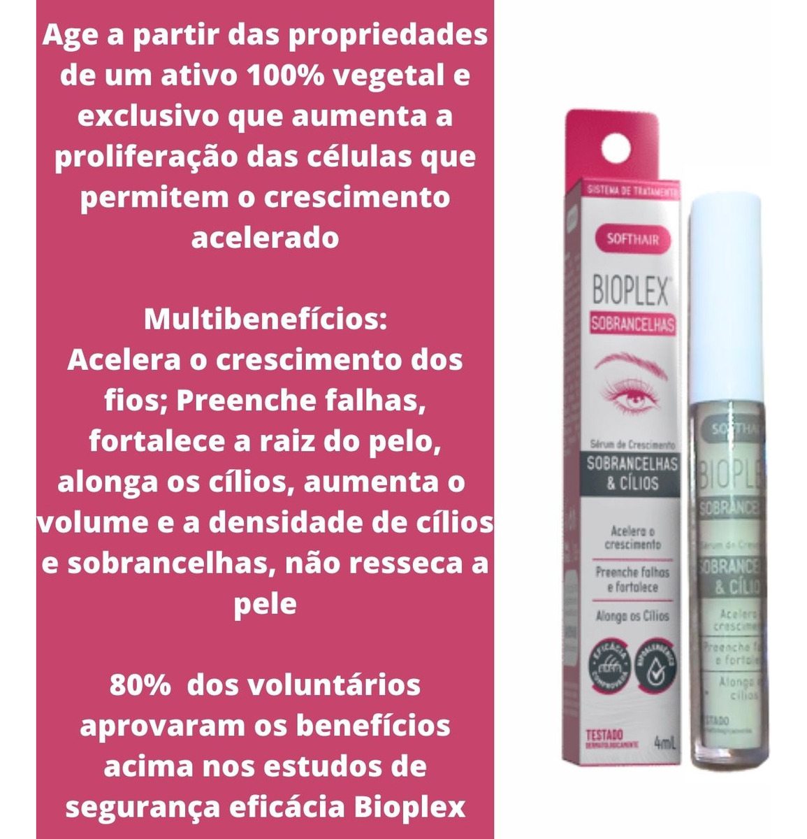 Sérum de Crescimento Sobrancelha e Cílios Bioplex 2
