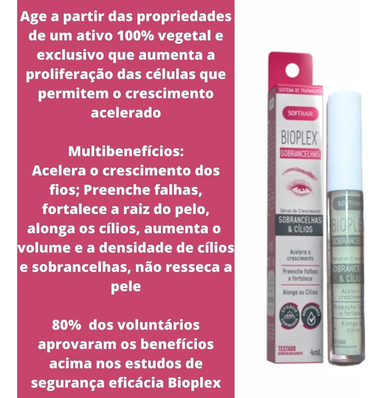 Sérum de Crescimento Sobrancelha e Cílios Bioplex 2