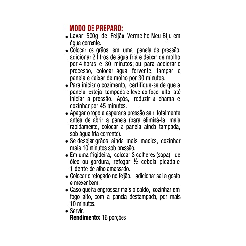 Feijão Vermelho Meu Biju 3