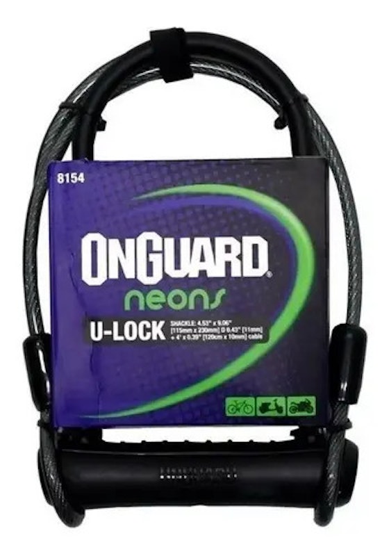 Cadeado para Bicicleta Onguard Neon 8154 U-Lock 1