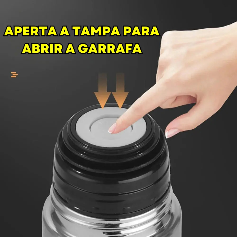 Garrafa Térmica Inox com Click Top 3