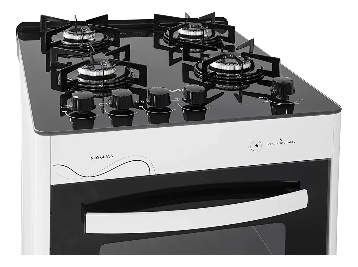 Fogão Neo Glass 4 Queimadores Prix 4