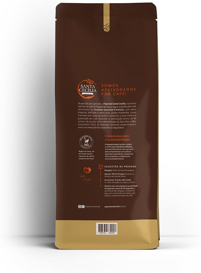 Café Gourmet Torrado em Grãos Delicato Notas de Avelã e Caramelo 3