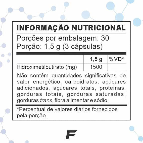 HMB 1500 mg 90 Cápsulas Alta Concentração 3