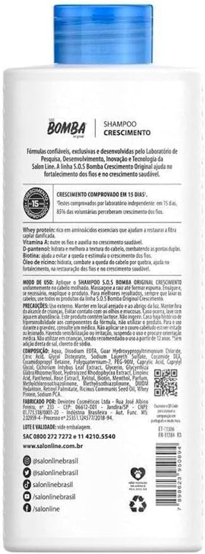 Shampoo SOS Bomba Original Salon Line 500 ml 3