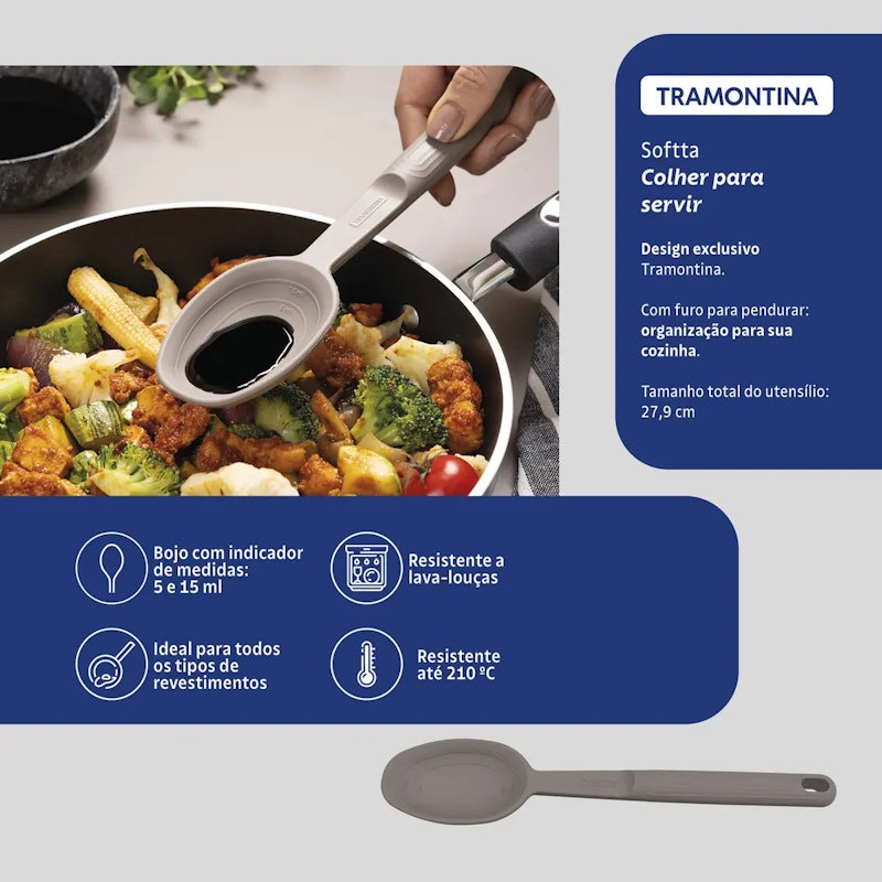 Colher para Servir Tramontina Softta em Silicone 4