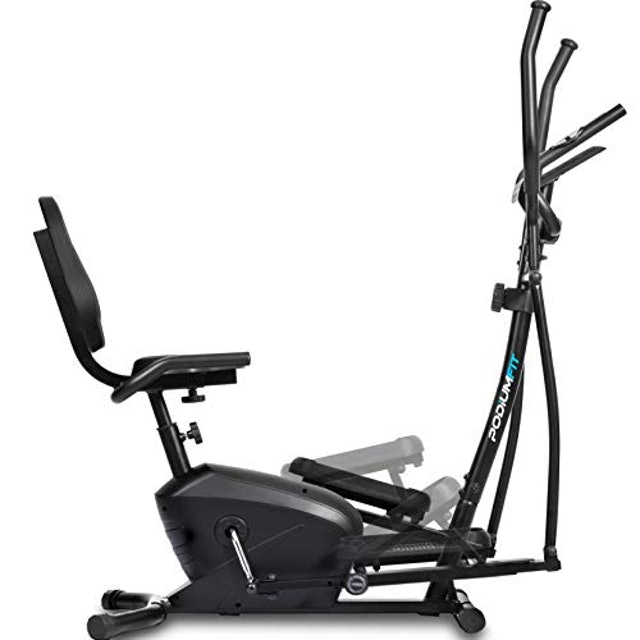 Elíptico e Bicicleta Ergométrica PodiumFit 2 em 1 Silencioso 2
