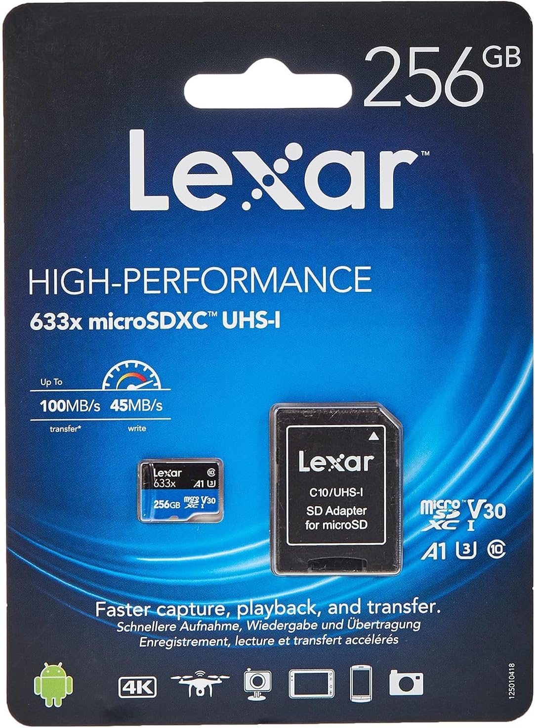 Cartão Lexar High-Performance 633x microSDHC/microSDXC UHS-I 2