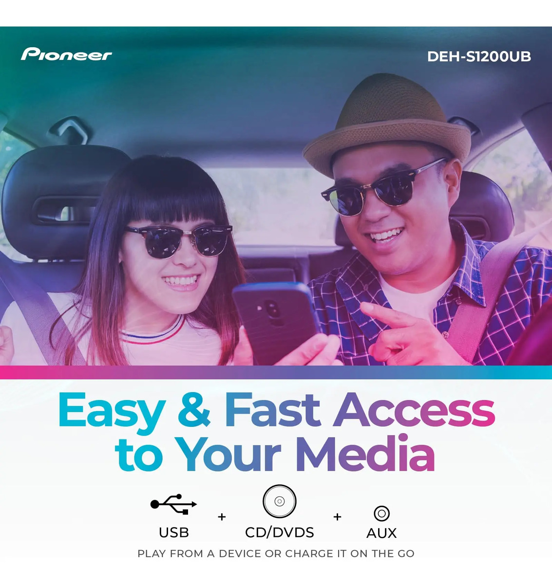 Som Automotivo Pioneer DEH-S1200UB 3